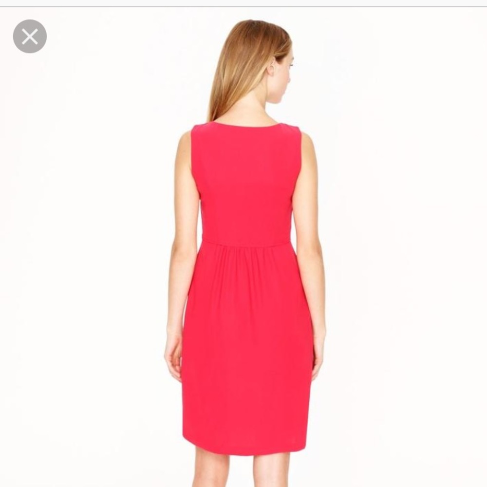 SOLD J Crew Poppy Camille Sleeveless Crepe Dress - Picture 3 of 6